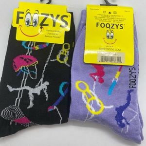 Foozys Womens rock climbing 2 pair socks